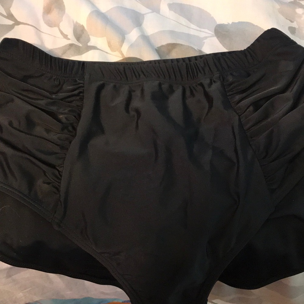 High waisted swim bottoms